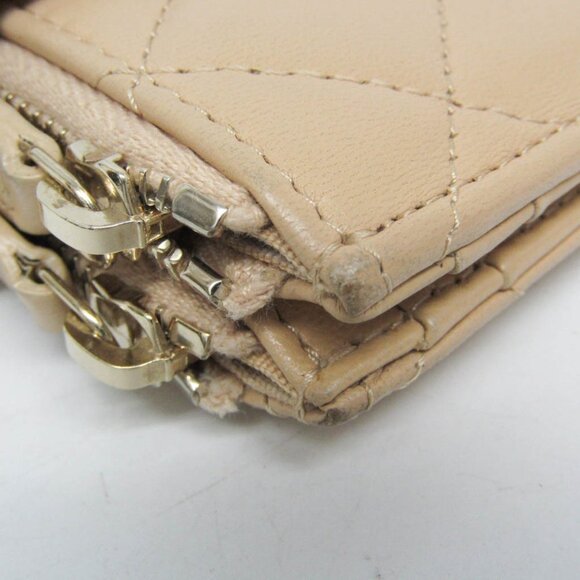CHANEL Authentic Cream Leather Wallet - Picture 9 of 16